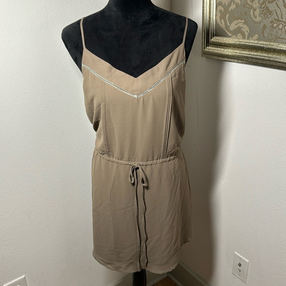 Naked Zebra racer back V cleavage spaghetti straps mini dress Sz‎ M